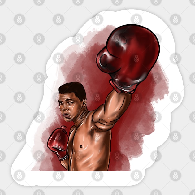 Boxer Sticker by Svetlana Pelin